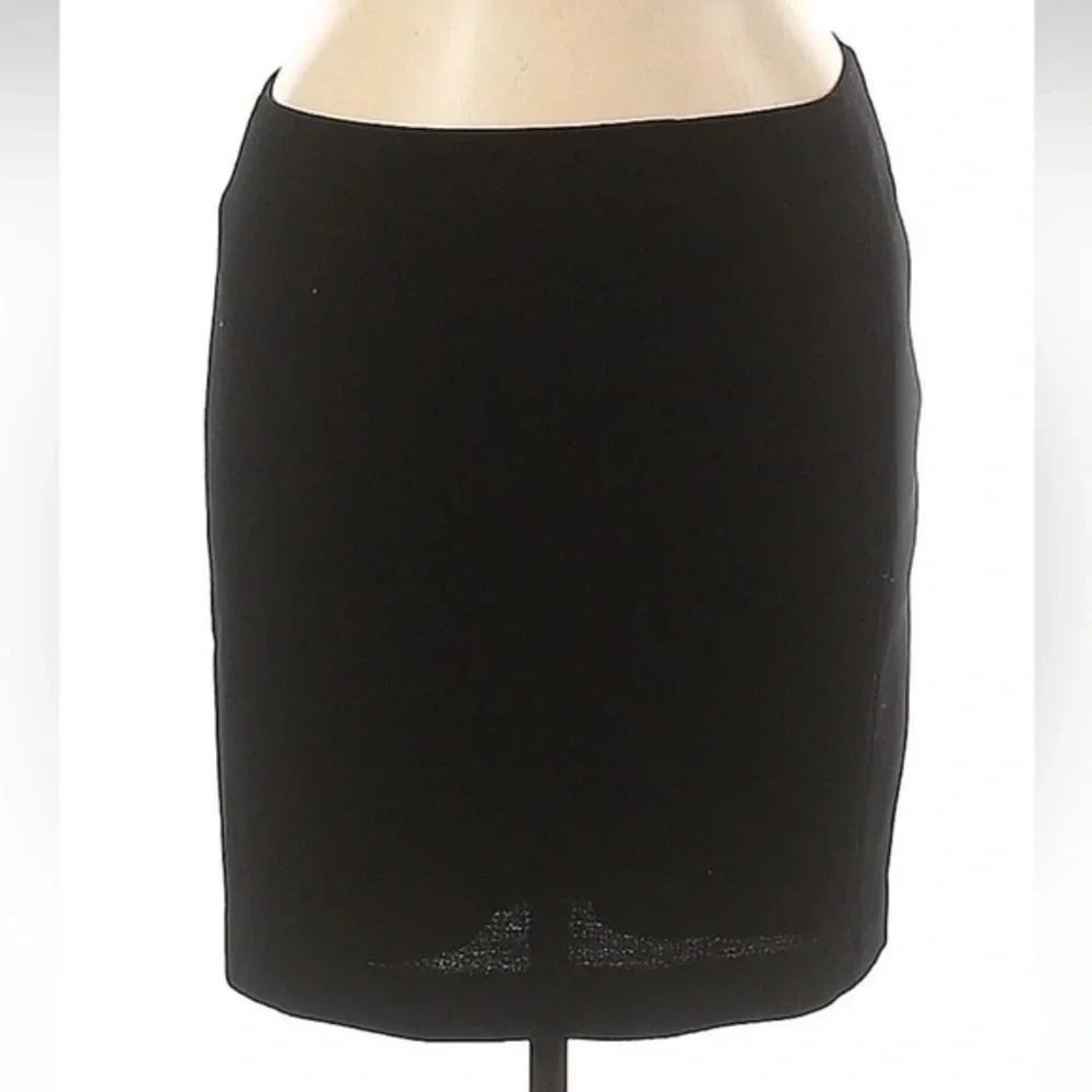 Lafayette 148 New York Classic Black Virgin Wool Pencil Skirt Women’s Size 14 XL